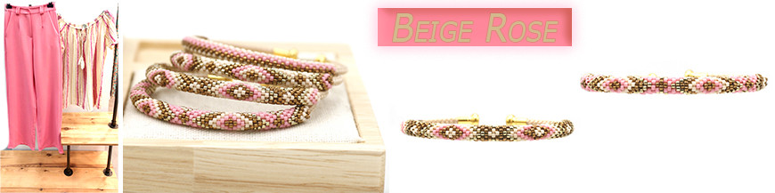 armband India Rose Beige